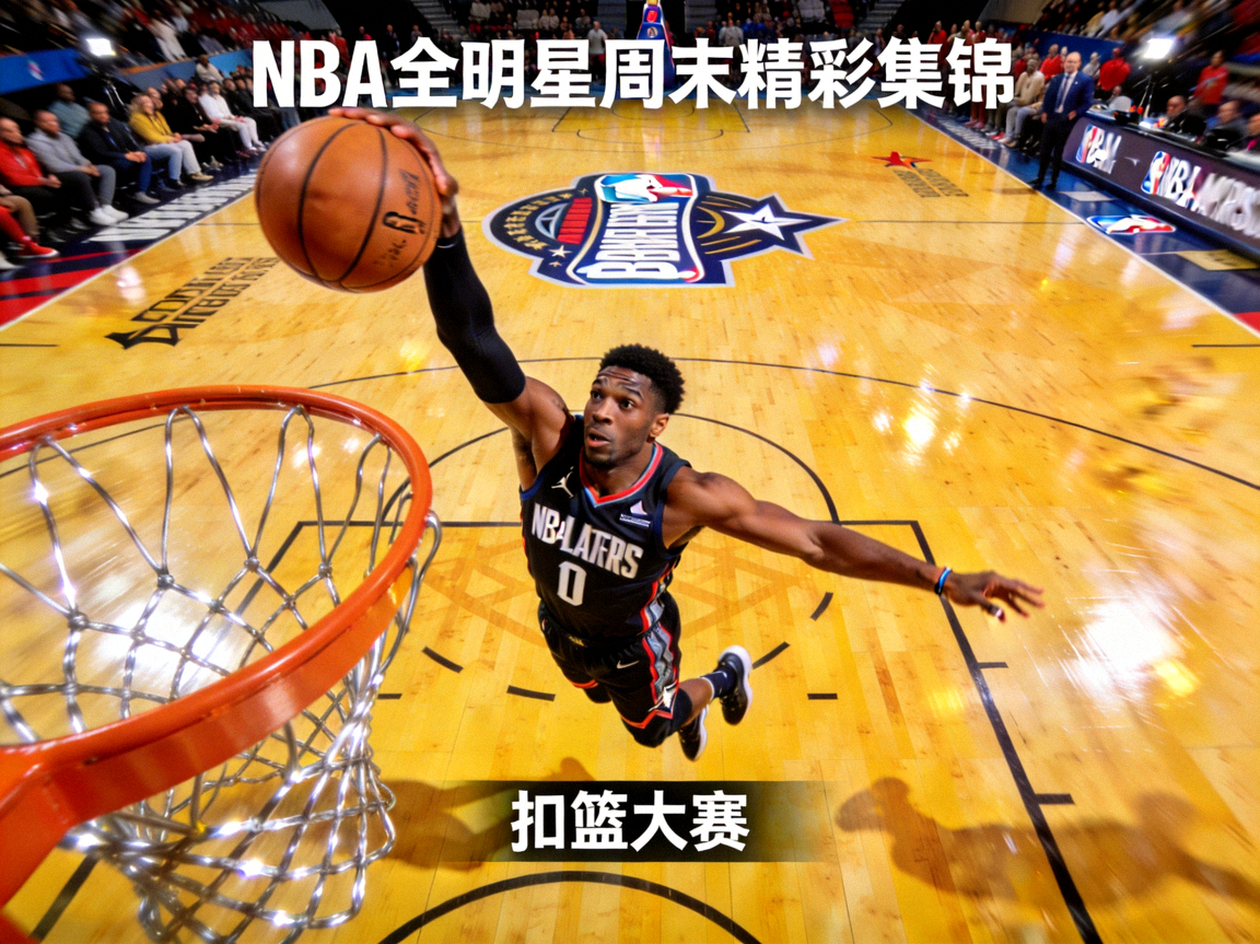 NBA全明星周末精彩集锦：球员扣篮大赛瞬间